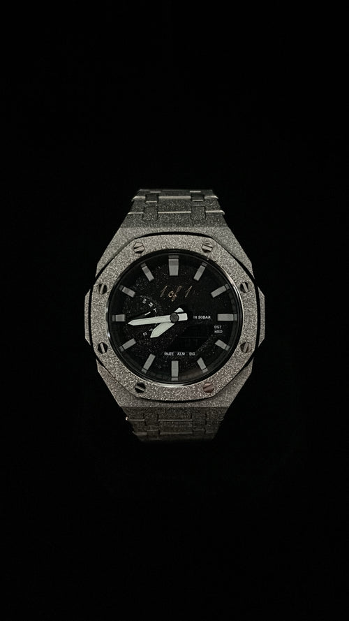 Custom G-Shock 1 of 1 Frosted Silver Edition by GCS.DBN