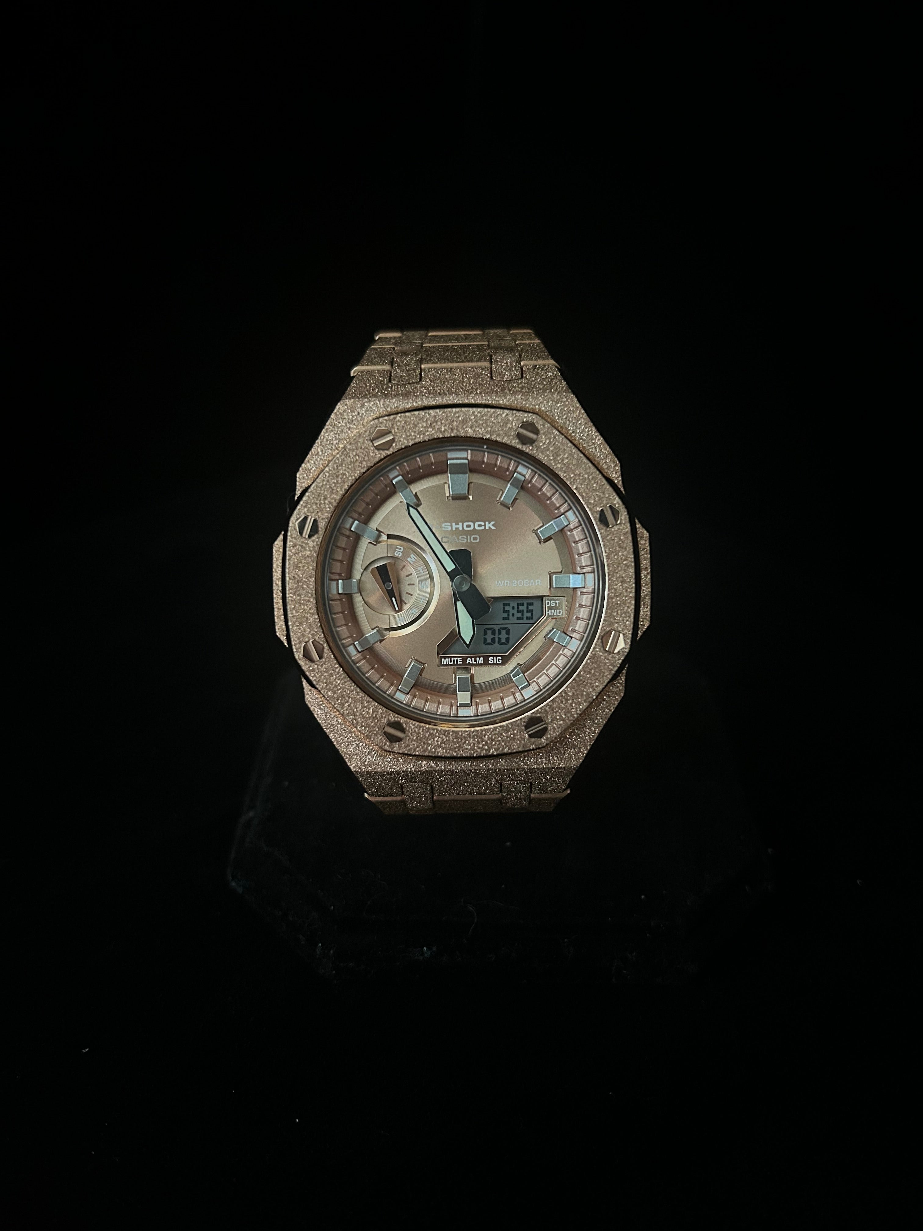 Custom G-Shock Apex Edition Rose Gold Frosted mod by GCS.DBN