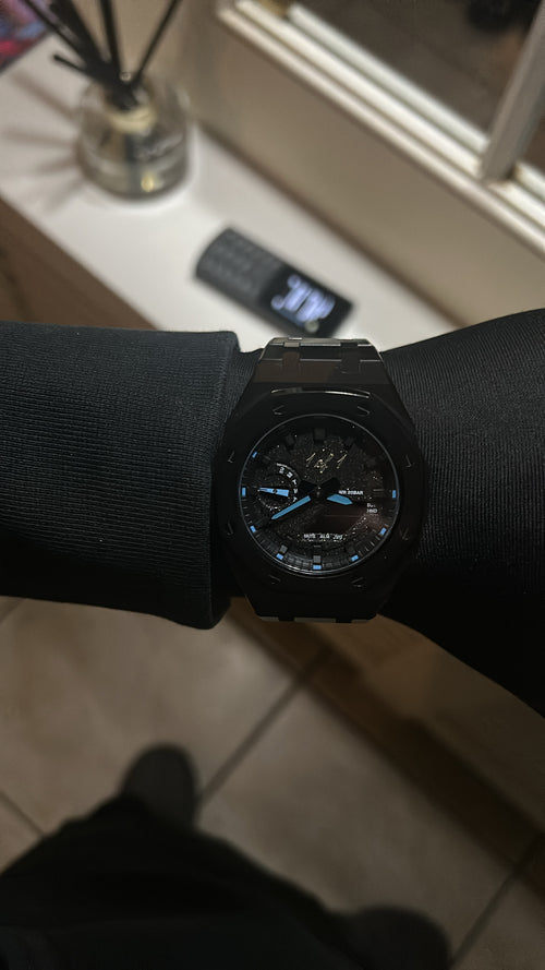 GCS.DBN 1 of 1 Cobalt Blue Edition — cobalt blue steel custom watch mod, Dublin