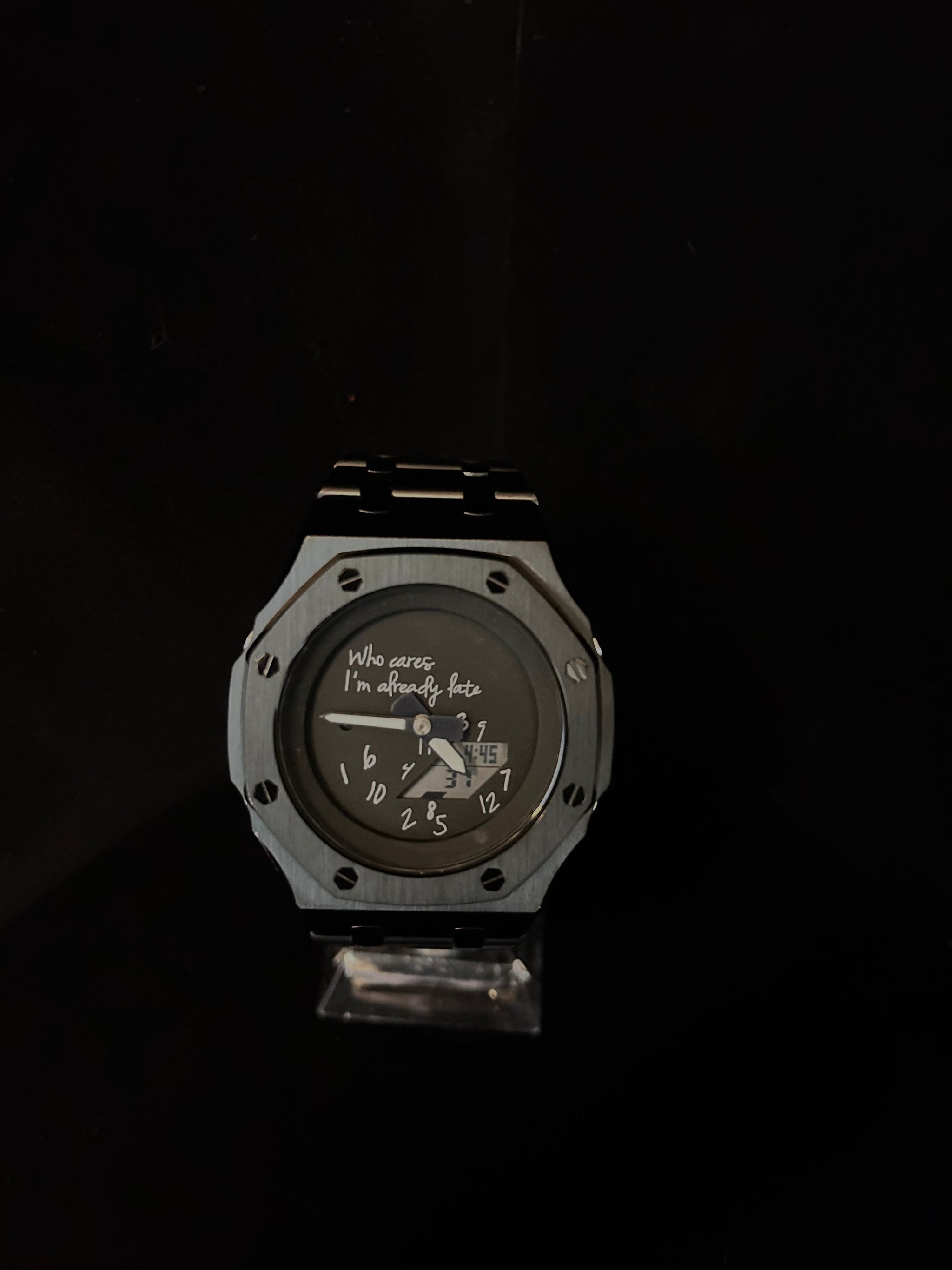 Custom G-Shock Late Edition Blackout polished steel mod by GCS.DBNCustom G-Shock Late Edition Blackout polished steel mod by GCS.DBN
