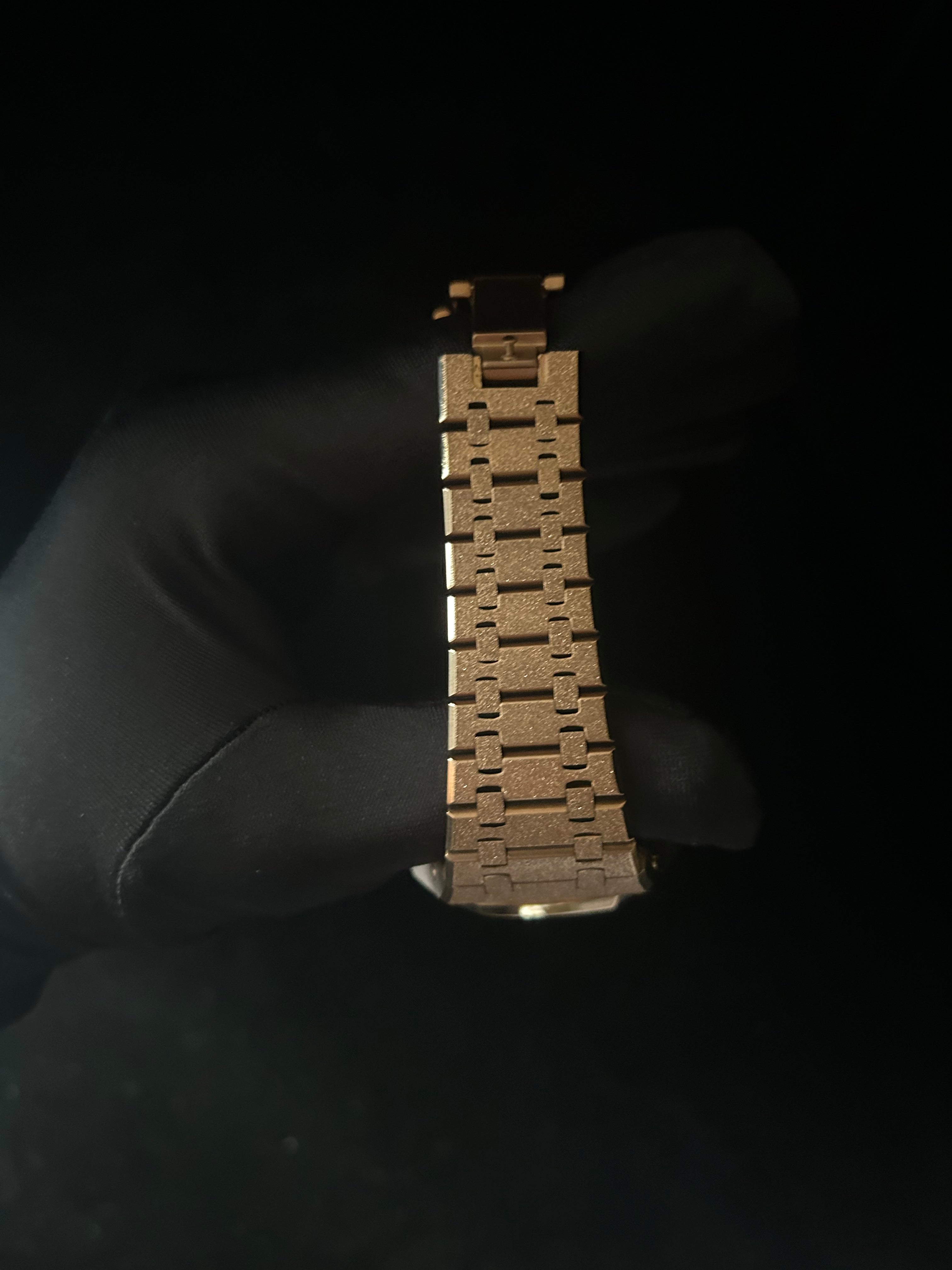 frosted rose gold bracelet by GCS.DBN
