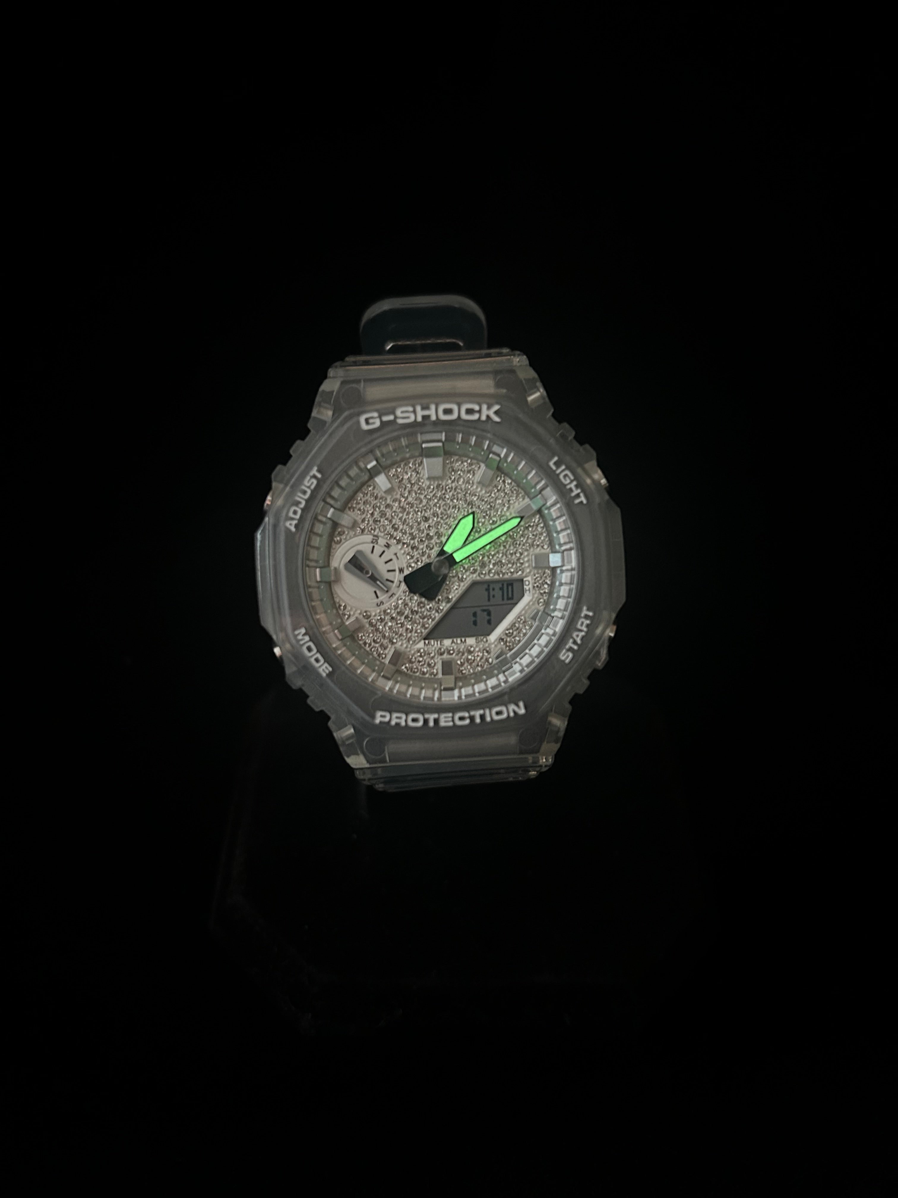 G-Shock watch with a dark background