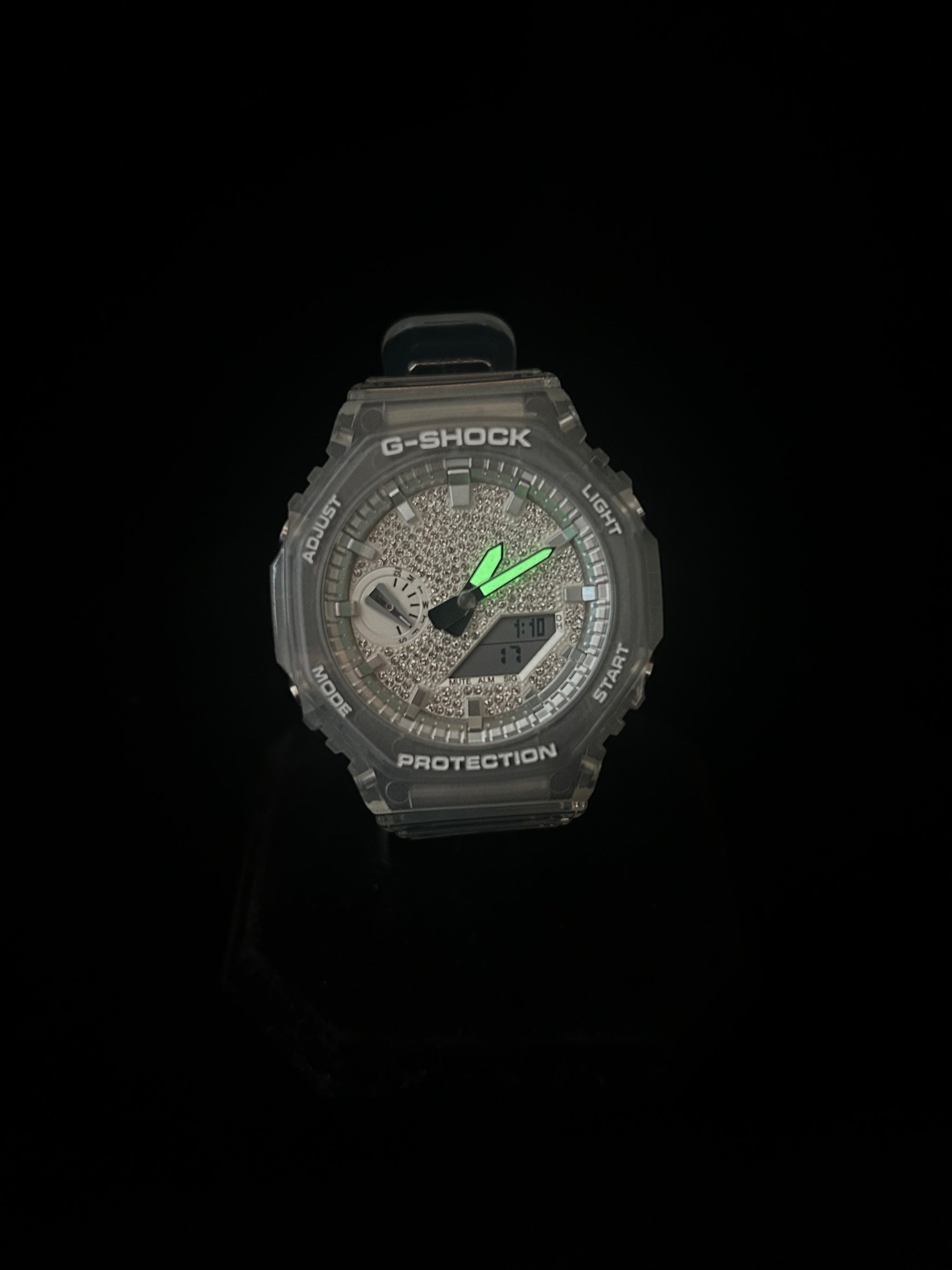 G-Shock watch with a dark background