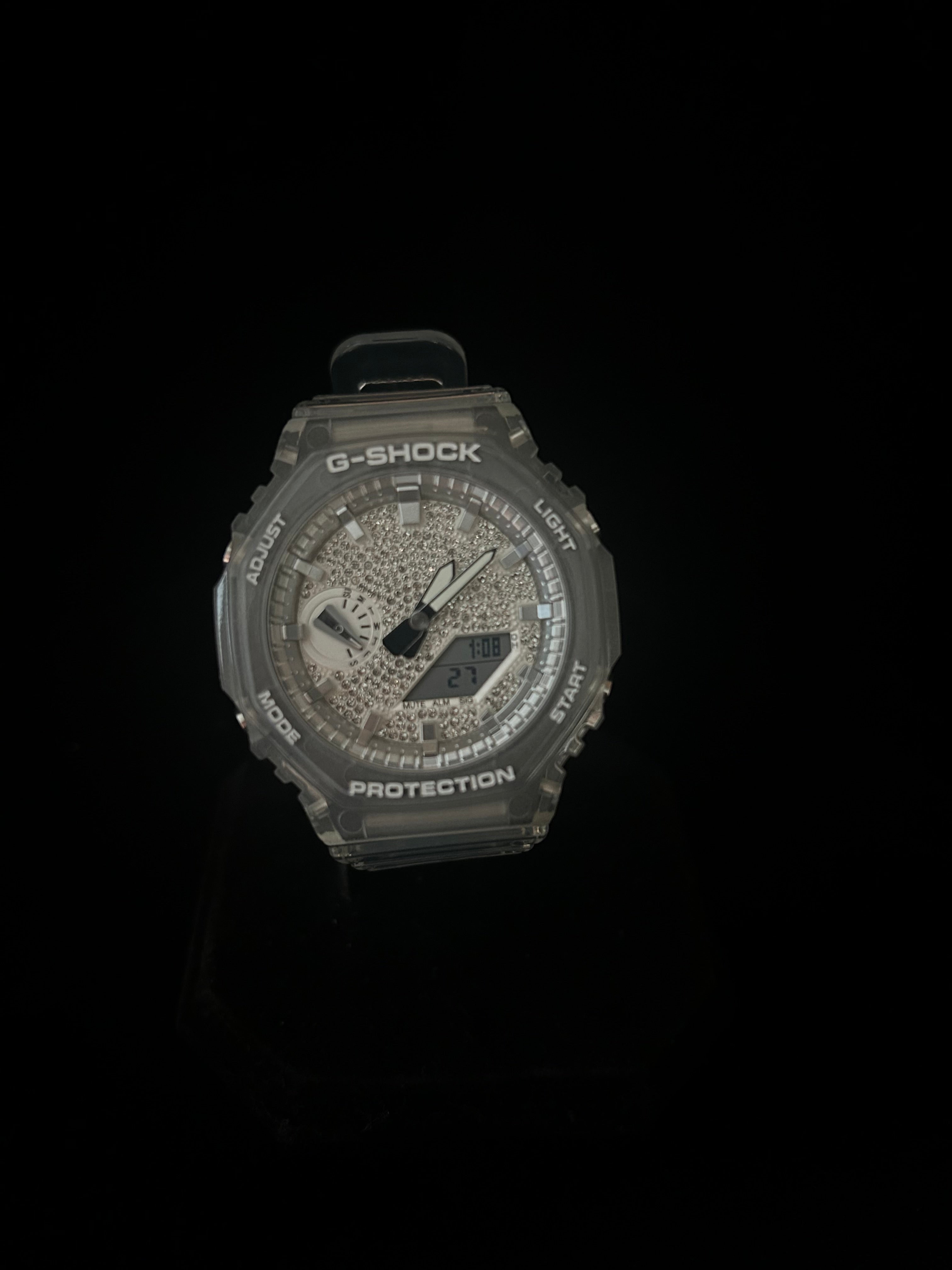 Custom G-Shock Iced Dial Edition with clear case by GCS.DBN