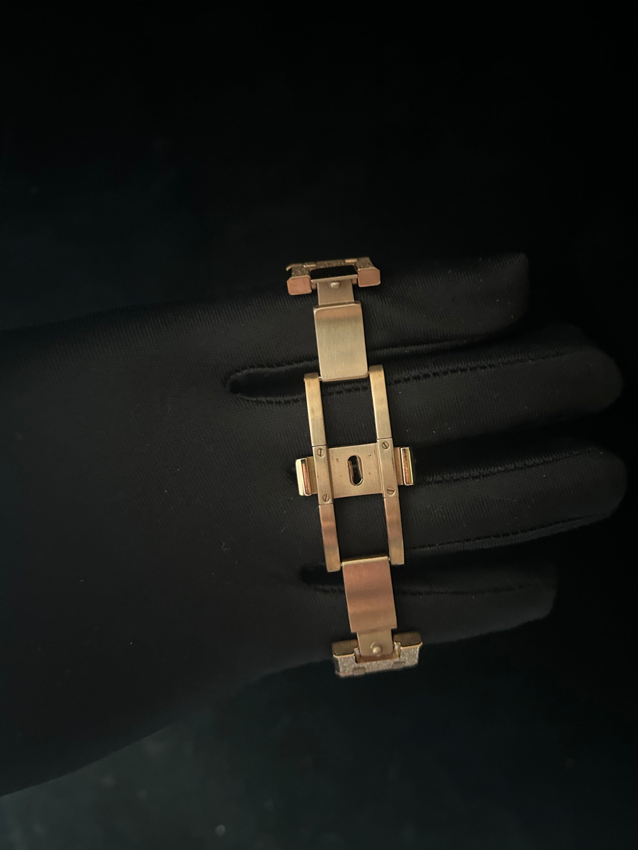frosted rose gold bracelet by GCS.DBN