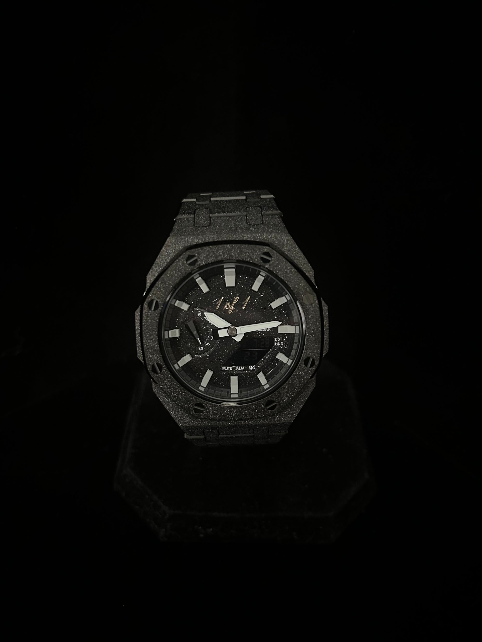 Custom G-Shock 1 of 1 Black Frosted Edition by GCS.DBN