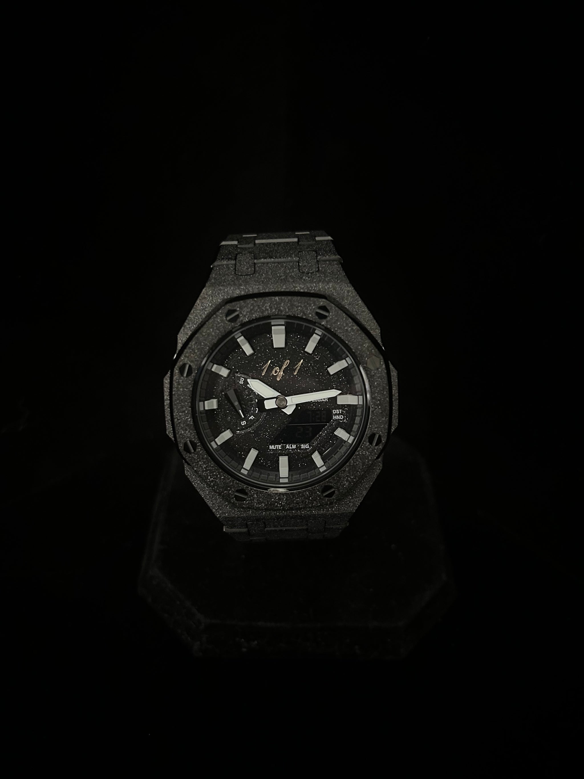 Custom G-Shock 1 of 1 Black Frosted Edition by GCS.DBN