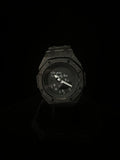 Custom G-Shock Late Edition Blackout Frosted mod with stainless steel case by GCS.DBN
