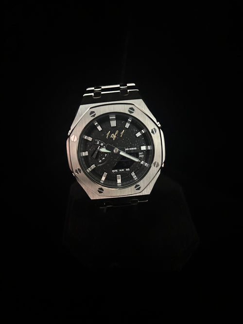 Custom G-Shock 1 of 1 Stainless Steel Starry Dial by GCS.DBN