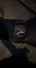 Custom G-Shock Late Edition Blackout with rubber strap by GCS.DBN