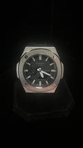 GCS.DBN Apex Edition Black Leather — polished black steel custom watch mod, Dublin