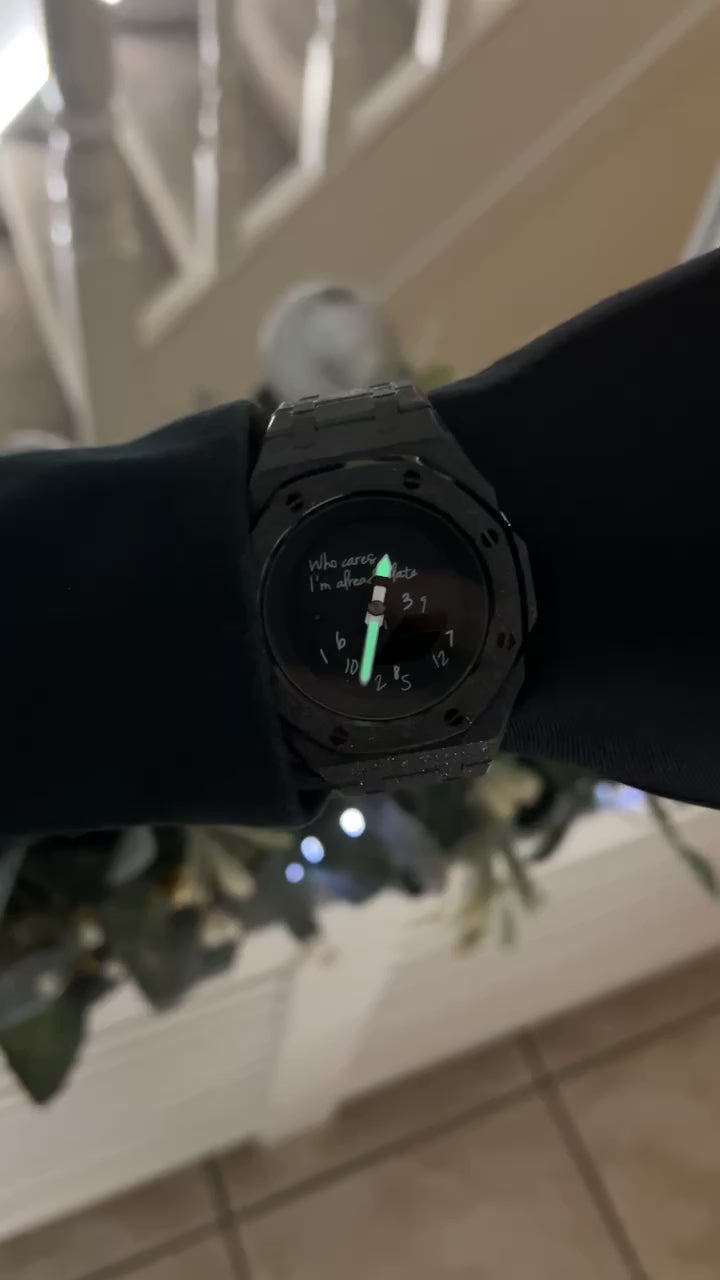 black frosted Late edition watch video